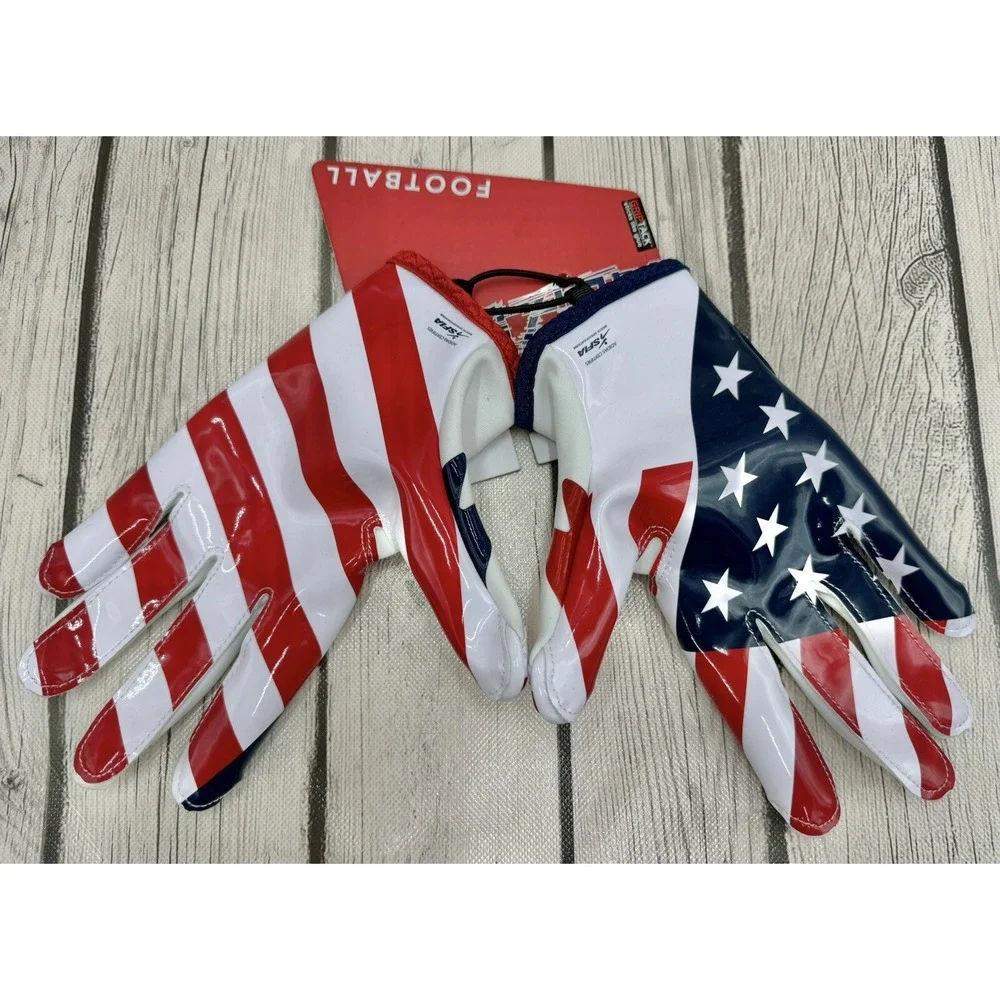 Adidas Adizero American Flag Football Gloves Size M AF1752 New with Small Defect